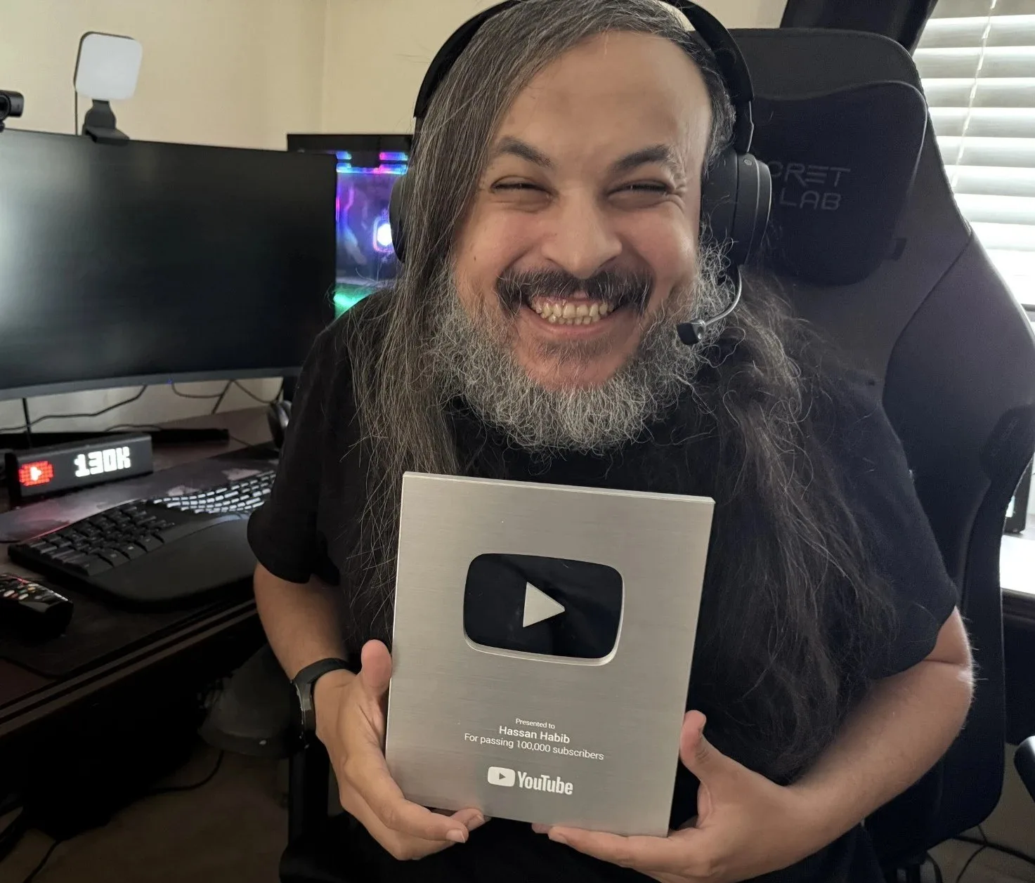 Silver Play Button